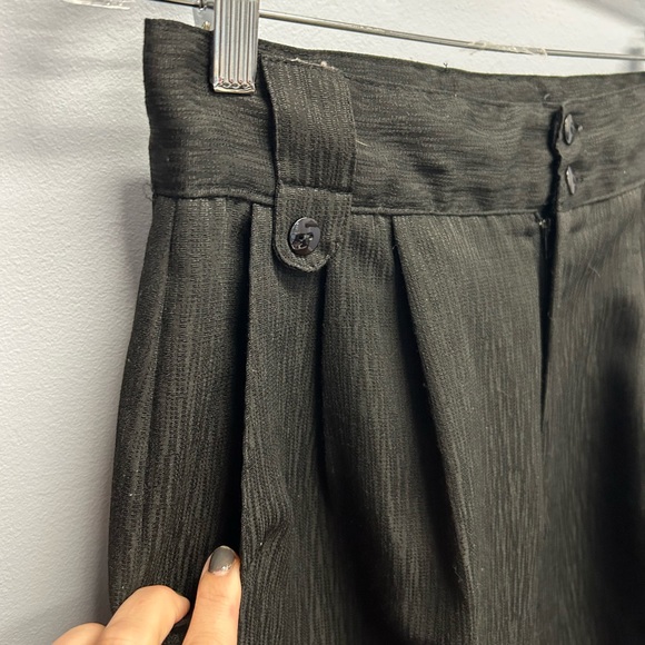 Vintage pleated black pants by preview size 6 - Picture 9 of 10
